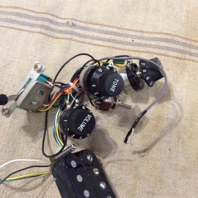 Used G&L Electric Guitar Import Wiring Harness Assembly & Pickups Legacy HSS Strat Style image 7