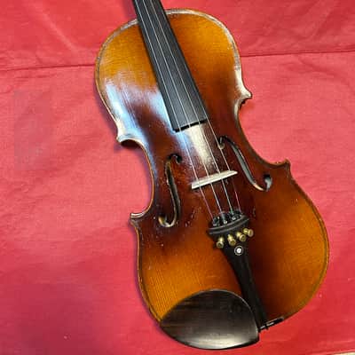 Vintage 4/4 Adult sized violin Early 1920s - Original finish - Copy of Antonio Stradivarius image 1
