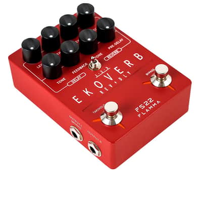 FLAMMA FS22 Stereo Delay & Reverb Combo Effects Pedal Ambient Guitar Pedal with 3 Pairs Combo Effects Reverse Delay Shimmer Reverb Tap Tempo Freeze Trail On Function image 9