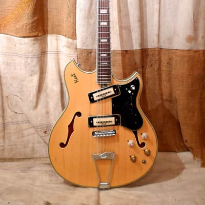 Kent 12 String Thinline 1960's Natural Blond image 1