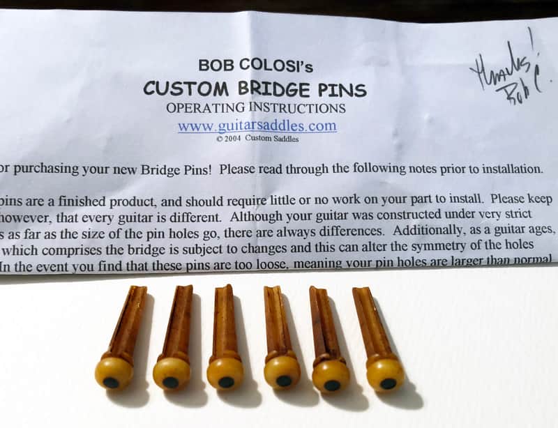 Brand new Bob Colosi Bone Bridge Pins • Custom-Dyed • Size 1T • FREE shipping! image 1