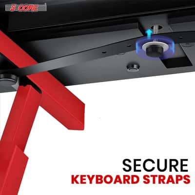 5 Core Keyboard Stand Z Shape Adjustable Foldable Heavy Duty Key Board Piano DJ Controller Stands image 9