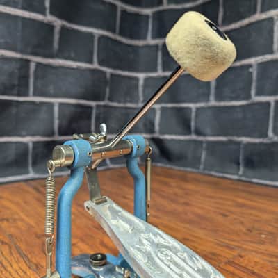 Slingerland Vintage AA Single Bass Drum Pedal Late 50s to Early 60s - Blue Lacquer image 9