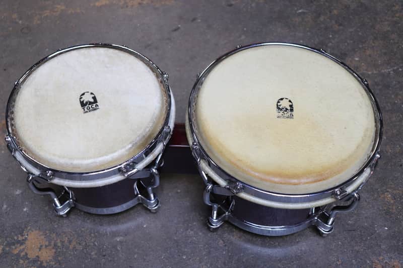 Toca Kaman Bongos Cherry Red Vintage | Reverb