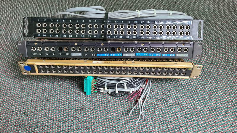 Lot of 3 ADC Long Frame Patchbays (52-point, 48-point, 24-point) image 1