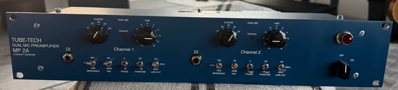 Tube-Tech MP 2A Dual Mic Preamplifier / DI - Blue image 1