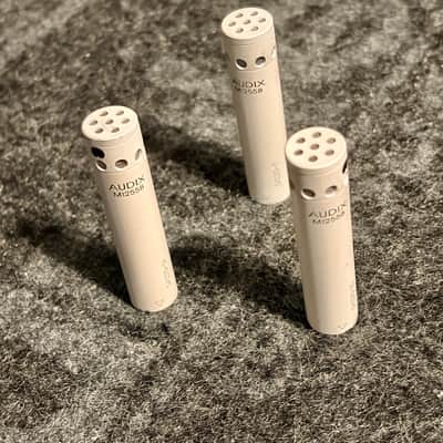 Set of 3 fully functional used M1255B Miniature Cardioid Condenser Microphones w 25ft RFI shielded mini XLR to XLR image 2