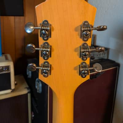 Harmony H65 Hollow Body Archtop Electric Guitar w/Case -Sherry Blonde (1956-1960) image 6
