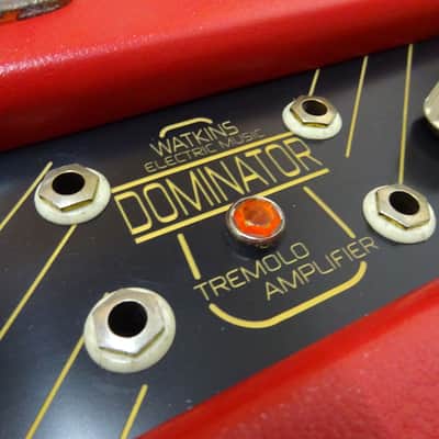 WEM Watkins Electric Music  Dominator MK1 V Front  WEM Dominator 1957 Red/Cream image 8
