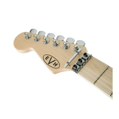 EVH Striped Series Well-Balanced and Sturdy 6-String Electric Guitar (Red, Black and White Striped, Left-Handed) image 7