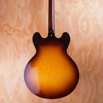 1959 Gibson EB-2 Semi-Hollow Electric Bass in Sunburst, with Hard Case (Used) image 4