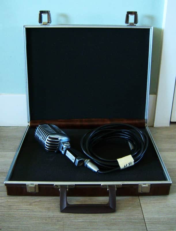 Vintage 1960's Shure 55S Unidyne dynamic cardioid microphone multi Z w accessories Elvis 55SW 556S 55 image 1