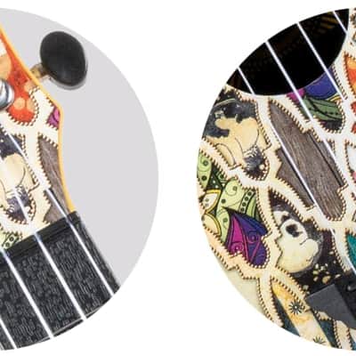 Flight TUC-40 GRANADA Concert Travel Ukulele New - Arabic patterns of the Alhambra Palace image 6