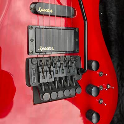 Spector (Kramer Era) NS-6 Neckthru Late 1980’s Trans Red Stain image 11