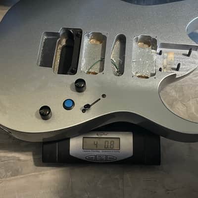 2003 Korean Ibanez RG370 Metallic Silver Basswood Guitar Body Edge Pro II Ready image 17