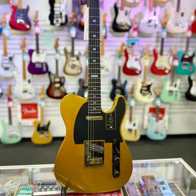 Fender 75th Anniversary American Ultra II Telecaster, Ebony Fingerboard, Liquid Gold image 2