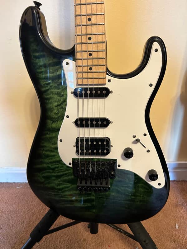 Jackson X Series Adrian Smith Signature SDXQ 2017 - Present - Transparent Green image 1
