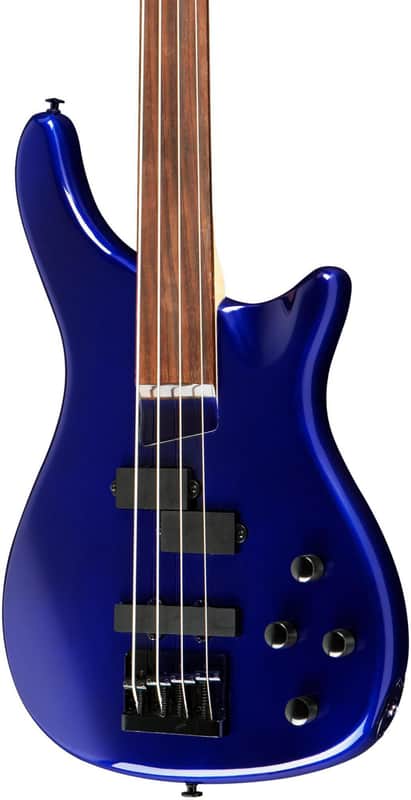 Rogue LX200BF-MBL Series III Fretless 4-String Bass Metallic Blue image 1
