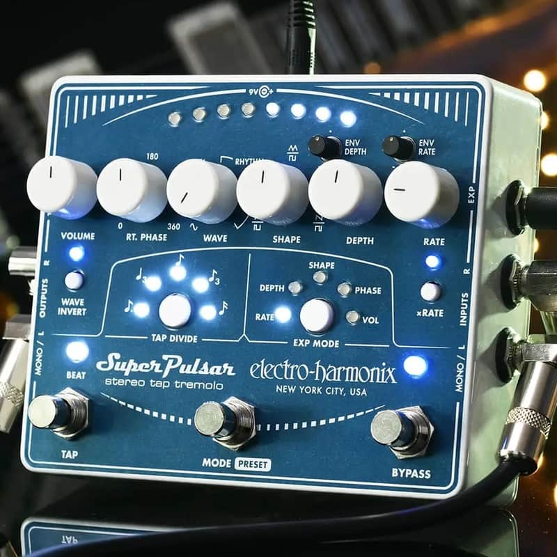 Electro-Harmonix (EHX) Super Pulsar Stereo Tap Tremolo image 1