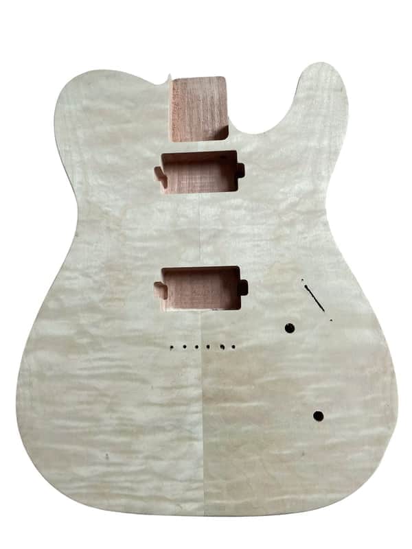 Quilted Veneer Maple Top Guitar Telecaster Tele Style Mahogany Body image 1