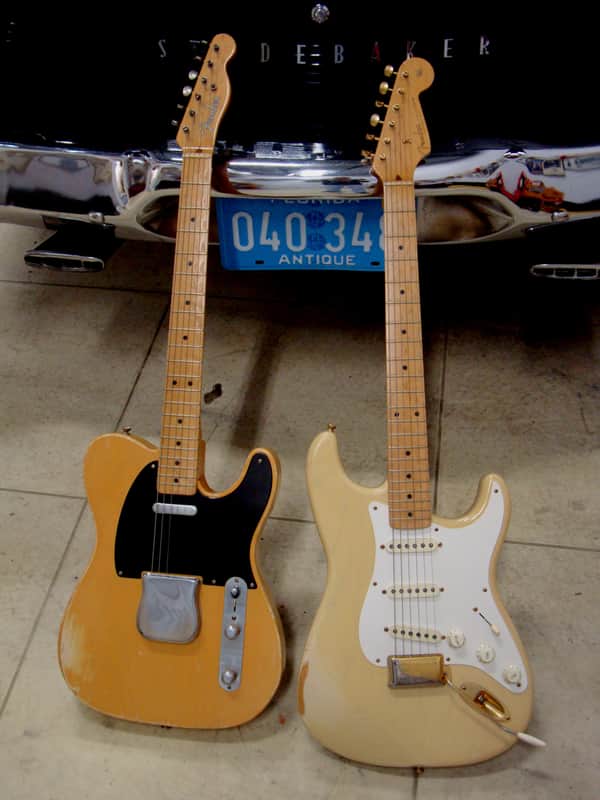 Fender '51 Nocaster & '54 Stratocaster Relic Prototype Set 1994 Blonde finish image 1
