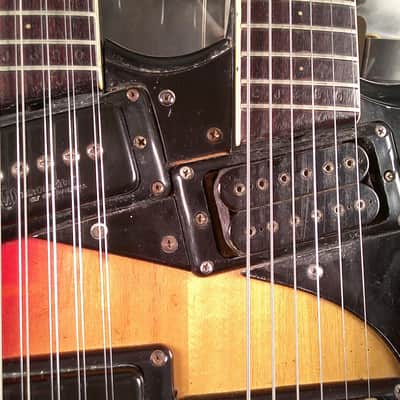 Mosrite Joe Maphis Double Neck 1960s - Tobacco Burst image 4