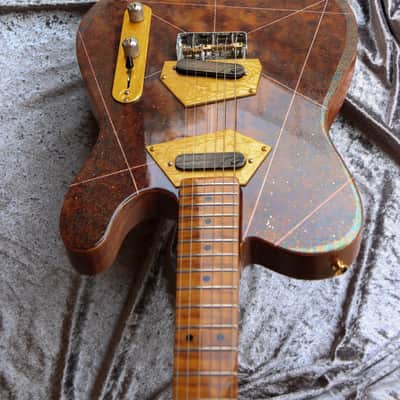 Build to Order GB Liuteria Traditional Tele hi-gloss camphor and strass image 5
