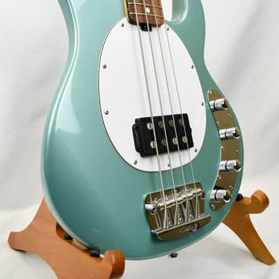 Sterling by Music Man StingRay RAY34 Dorado Green Active 3 Band EQ Alnico Humbucker image 3