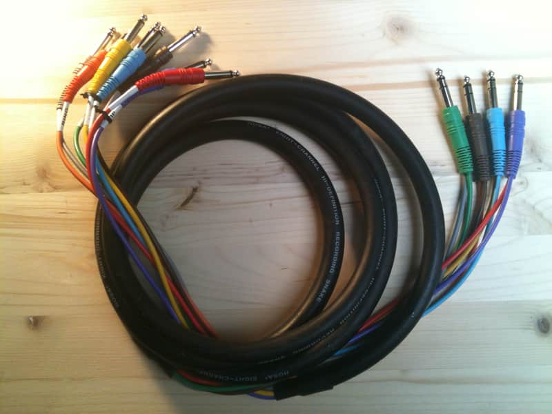 Hosa STP803 STP-803 1/4" TRS to Dual 1/4" TS Insert Snake - 3 Meter image 1