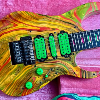 Ibanez UV77-MC Steve Vai Signature Universe 1991 - Multi-Color image 12