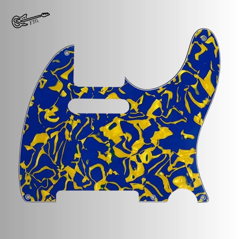 Blue Pearl Shell Telecaster Pickguard-Blue Pearl Shell image 1