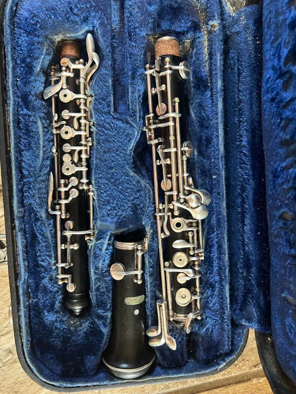 Larilee brand wood Oboe with case. Made in France image 1