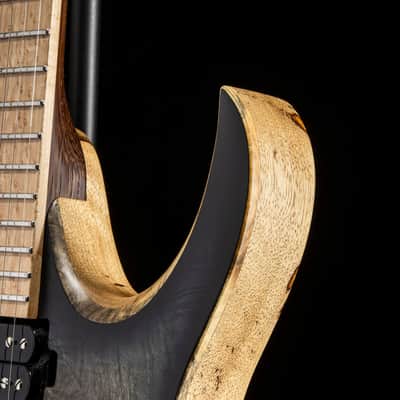 Mayones Duvell Elite 6 B27 Trans Natural Black Burst Satin image 11