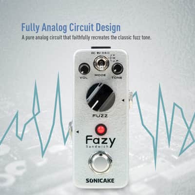 Sonicake Fazy Sandwich Fuzz Pedal(Shipping from US/EU/UK local warehouse) image 2