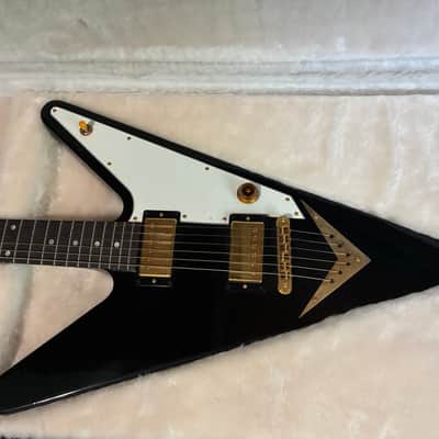 Gibson Reverse Flying V 2007 UNPLAYED Black Ebony fretboard image 11