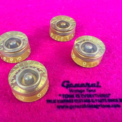 General Vintage Tone Master of Edad Oxided GOLD "CAB" Butyrate Speed knobs Les paul 1954 ®️ image 4