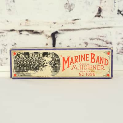 Vintage Hohner Marine Band 1896 Harmonica Key C New Old Stock image 4