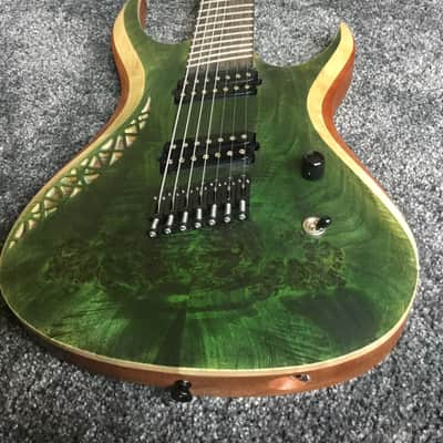 OD Guitars Rhea 7 Multiscale Tropical Green image 8