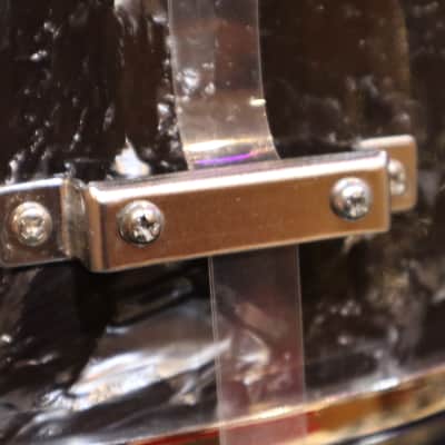 "Crest Deluxe" MIJ Coal Black Pearl 6-Lug Snare image 7