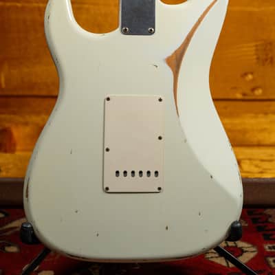 2006 Fender Custom Shop '60 Stratocaster Relic Olympic White w/OHSC image 7