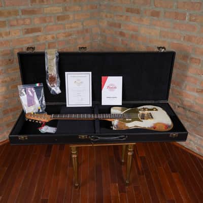 Paoletti Nancy Loft SH “Relic White Over Sunburst” Handcrafted Italian Reclaimed Chestnut Roasted Maple image 24