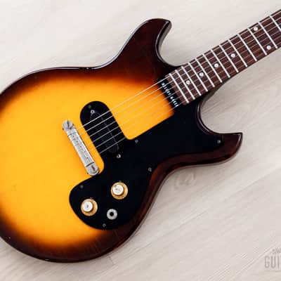1964 Gibson Melody Maker Double Cut Vintage Guitar Sunburst, 100% Original w/ Case image 1