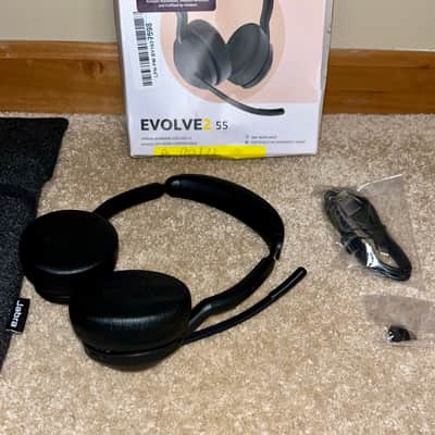 Jabra Evolve2 55 Stereo Wireless Headset - Features AirComfort Technology, Noise-Cancelling Mics & Active Noise Cancellation - Works with UC Platforms image 7