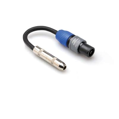 Hosa GSK-112 Speaker Adaptor 1/4" Ts - Speakon 6 inch image 3