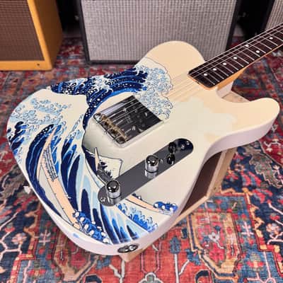 2024 Fender Art Canvas Esquire Hokusai "The Great Wave" MIJ image 11