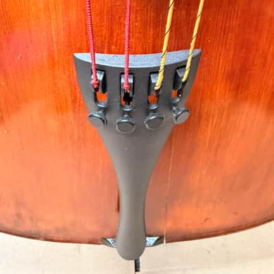 Gunter von Aue 4/4 Cello – German Made – Full Size – w/ Leather Case – Crack Repair Needed / Plays image 9