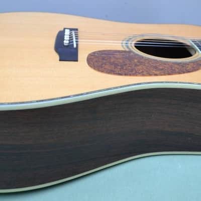 Recording King RD-227 All Solid Dreadnought Guitar with Abalone Torch Headstock & Abalone Purfling image 6