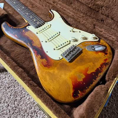 Nacho 2024 Early 60s Strat “Rory” - Aged Sunburst image 8