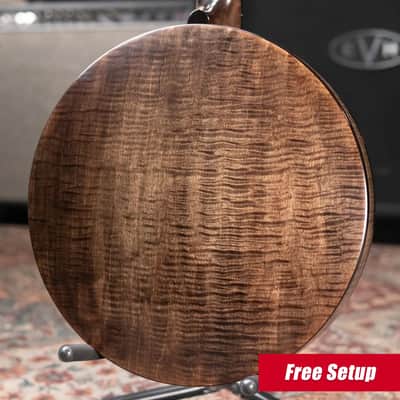 OME Banjos Gold Hill Vintage Alpha 5-String Resonator Banjo with Hardshell Case image 2