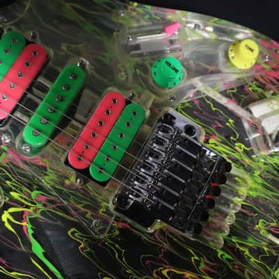 Ibanez JEM20th Steve Vai Signature 20th Anniversary 2007 - Clear Splatter image 21